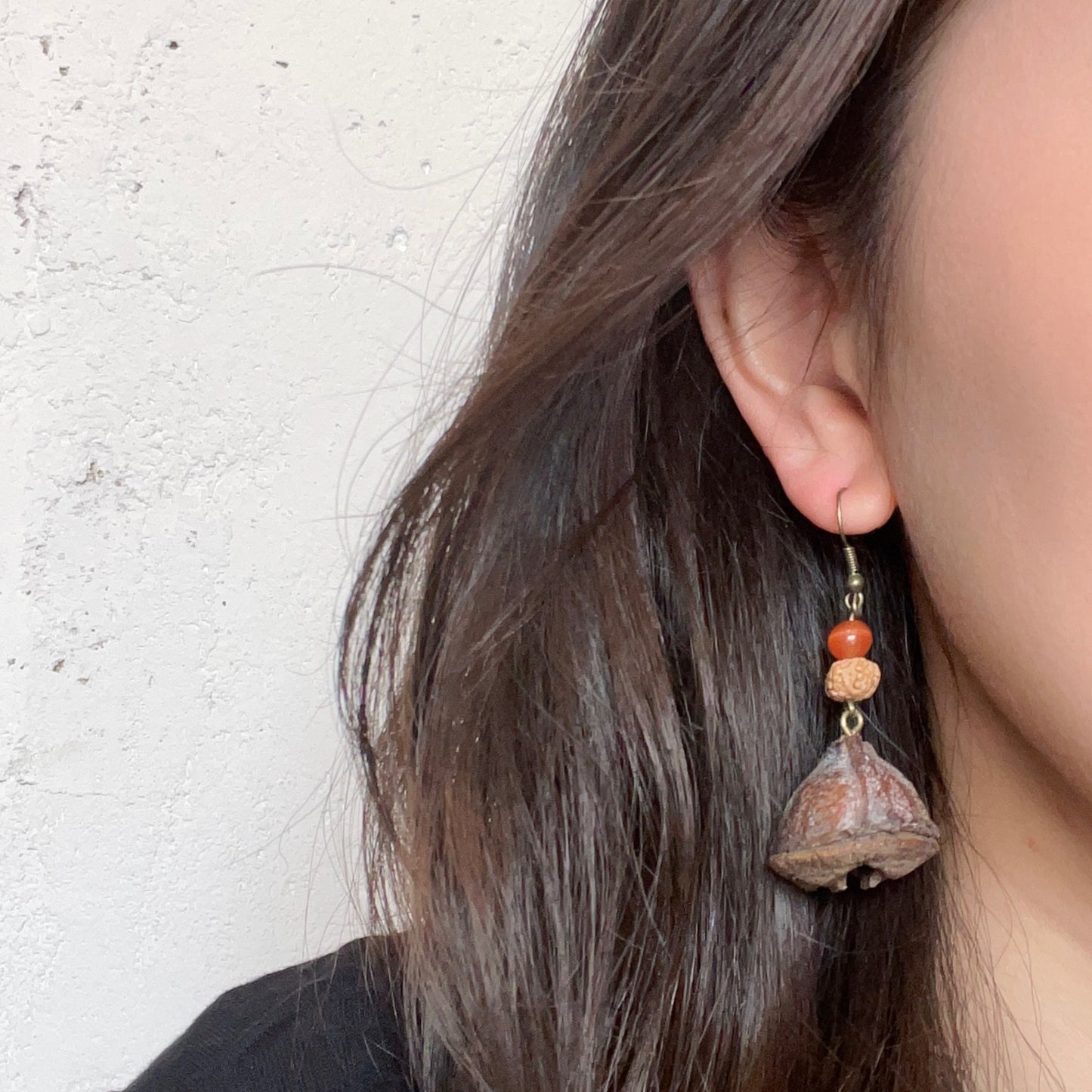 Handmade Asian Style FruitFiesta Earrings - Uplifting Eucalyptus